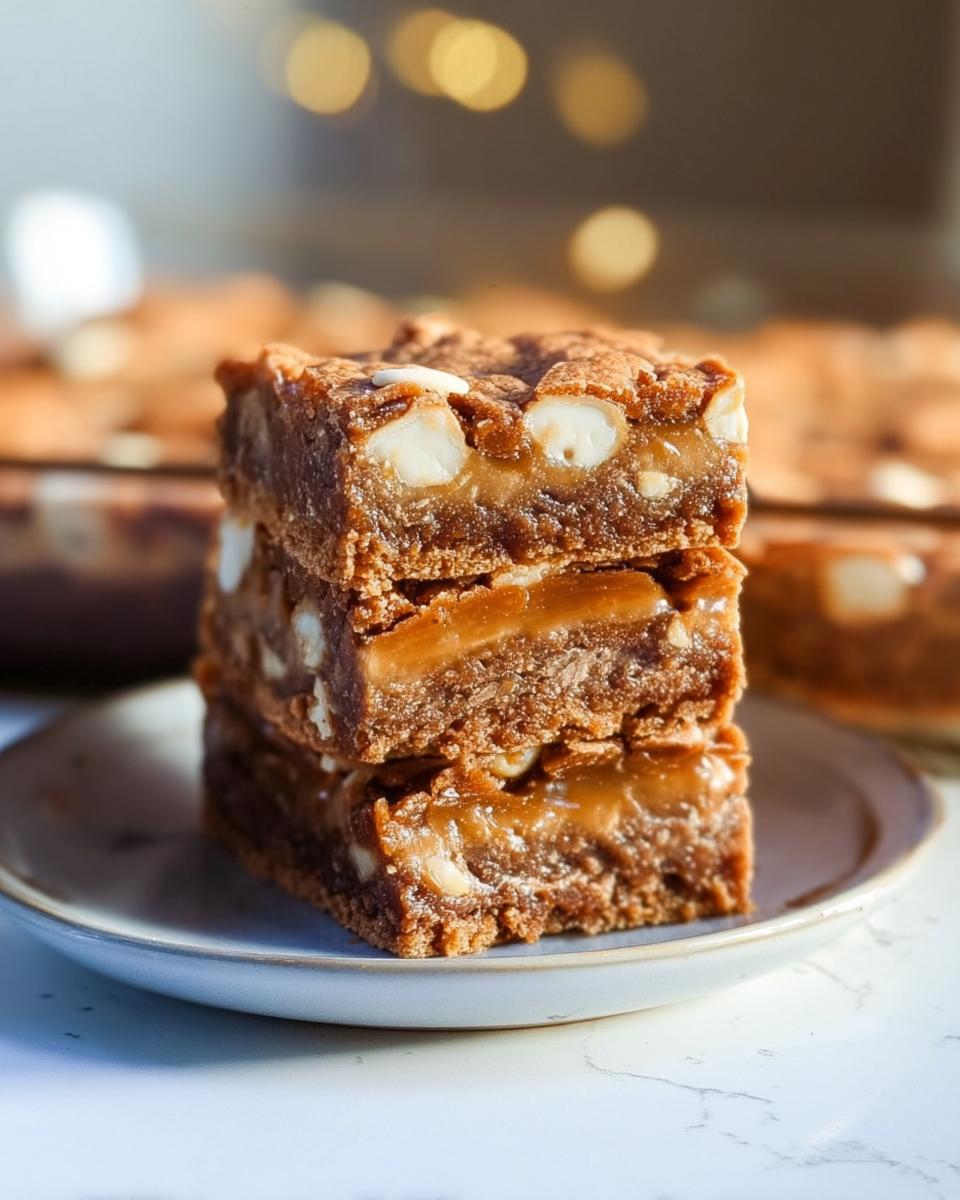 Caramel Gingerbread Cookie Bars - detail 2