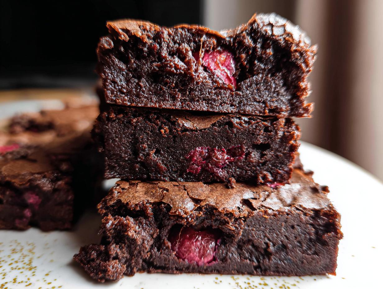 Chocolate Cherry Brownies: 38 Minute Sinful Treat
