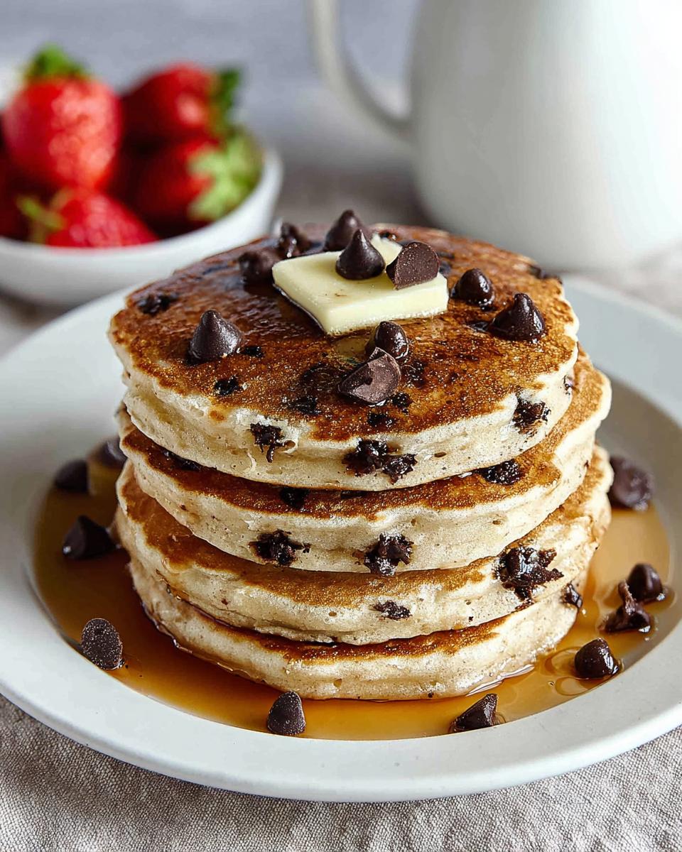 Chocolate Chip Pancakes - Romantic Breakfast in Bed - detail 2