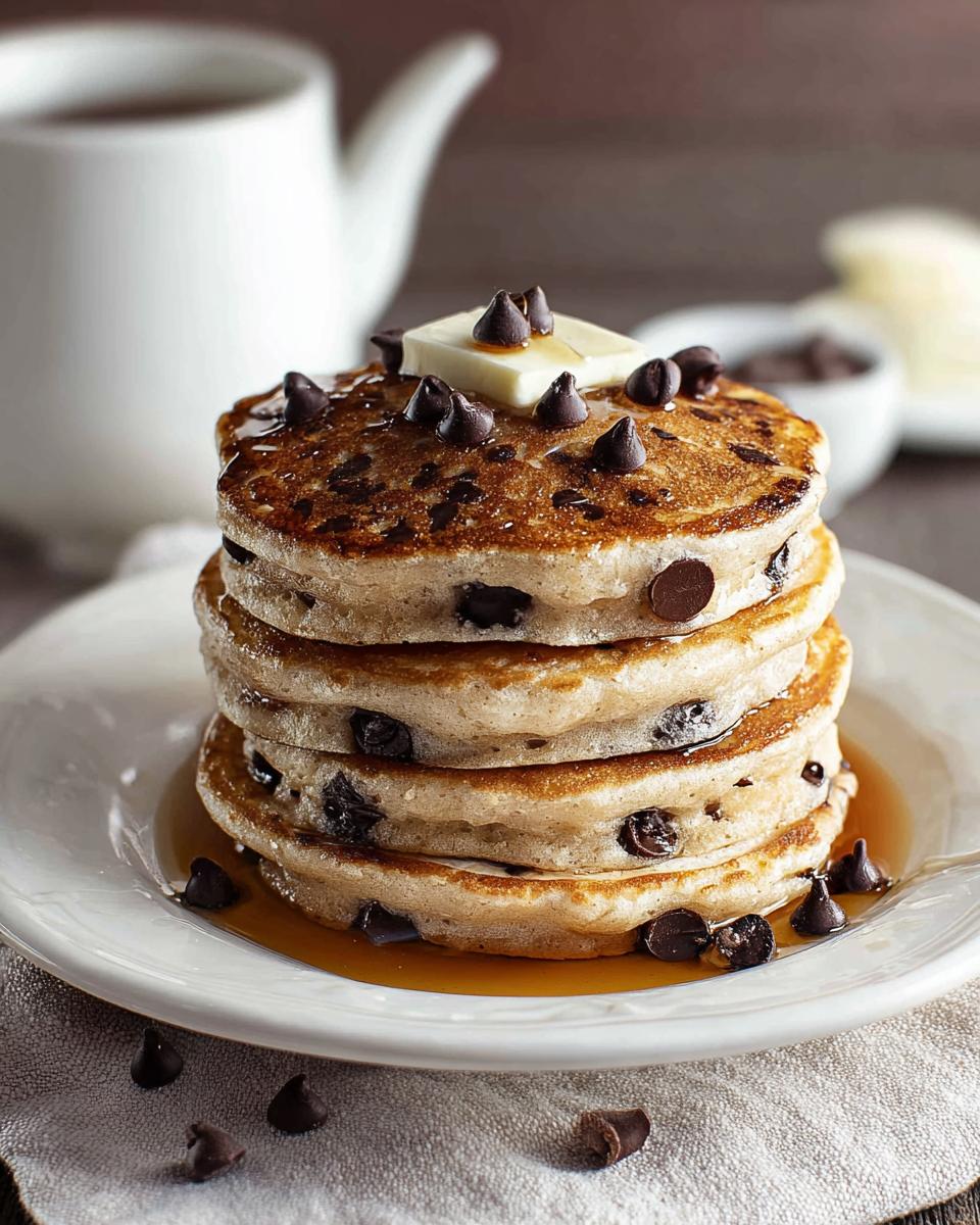 Chocolate Chip Pancakes - Romantic Breakfast in Bed - detail 3