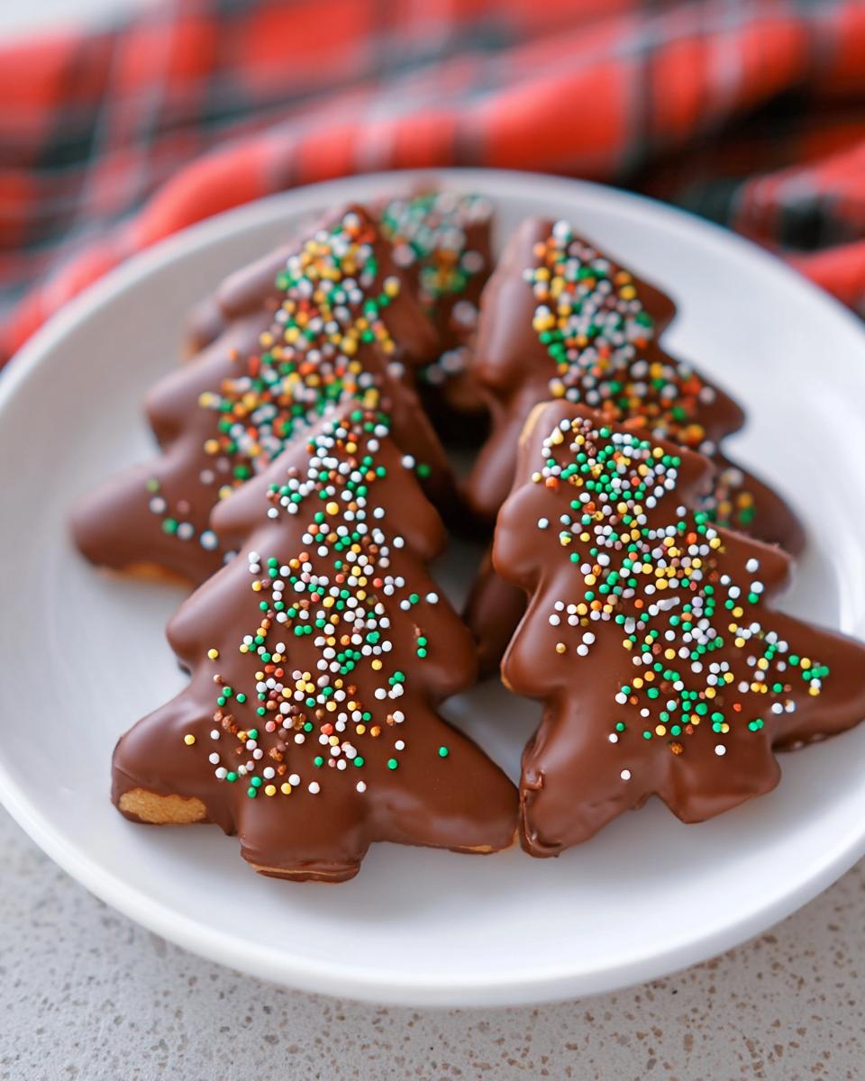Chocolate Peanut Butter Christmas Trees - detail 1