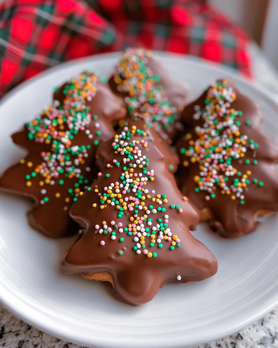 Chocolate Peanut Butter Christmas Trees - detail 2