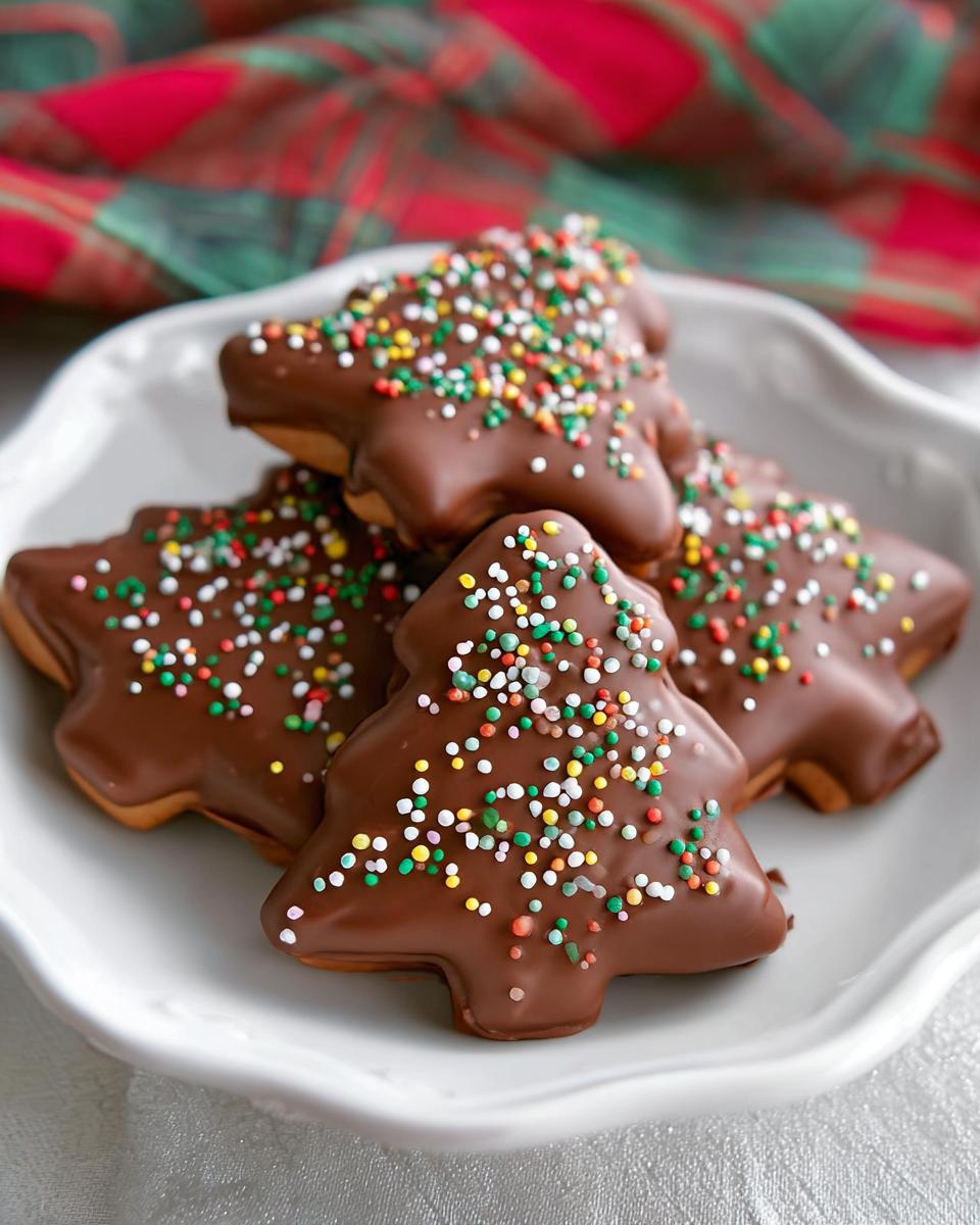 Chocolate Peanut Butter Christmas Trees - detail 3