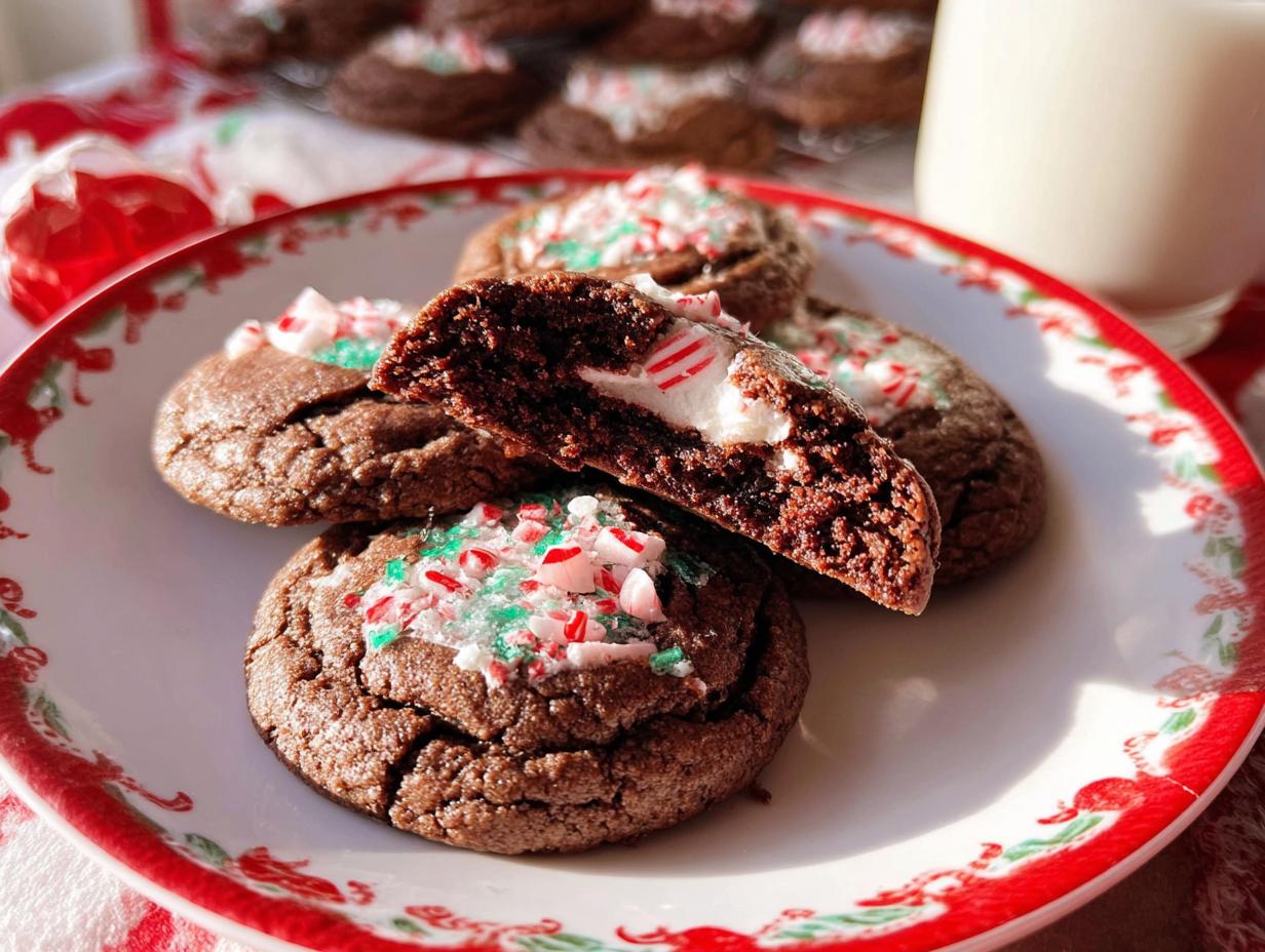 Chocolate Peppermint Thumbprint Cookies: Irresistible 24