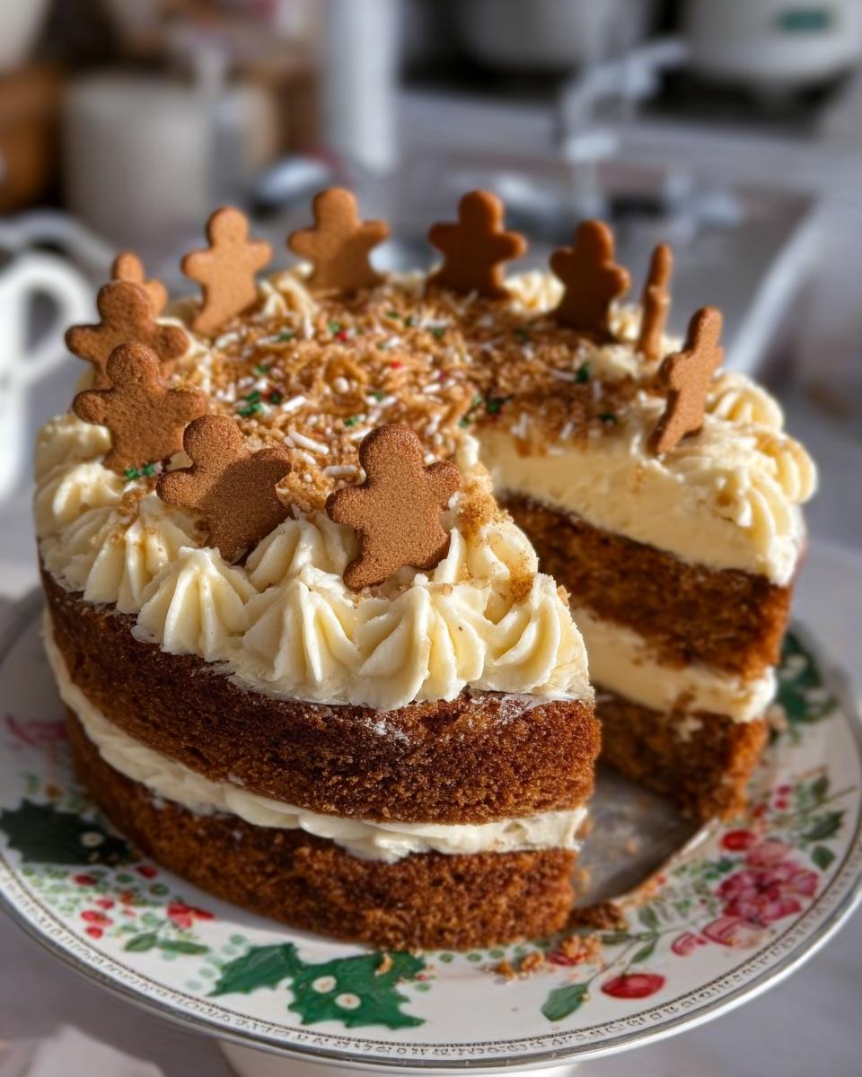 Christmas Gingerbread Cake - detail 1