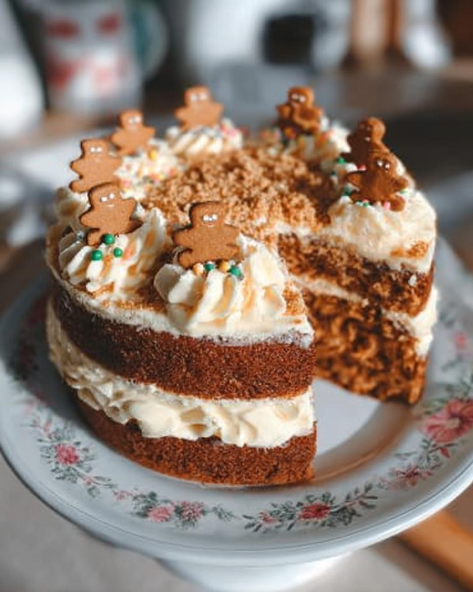 Christmas Gingerbread Cake - detail 2