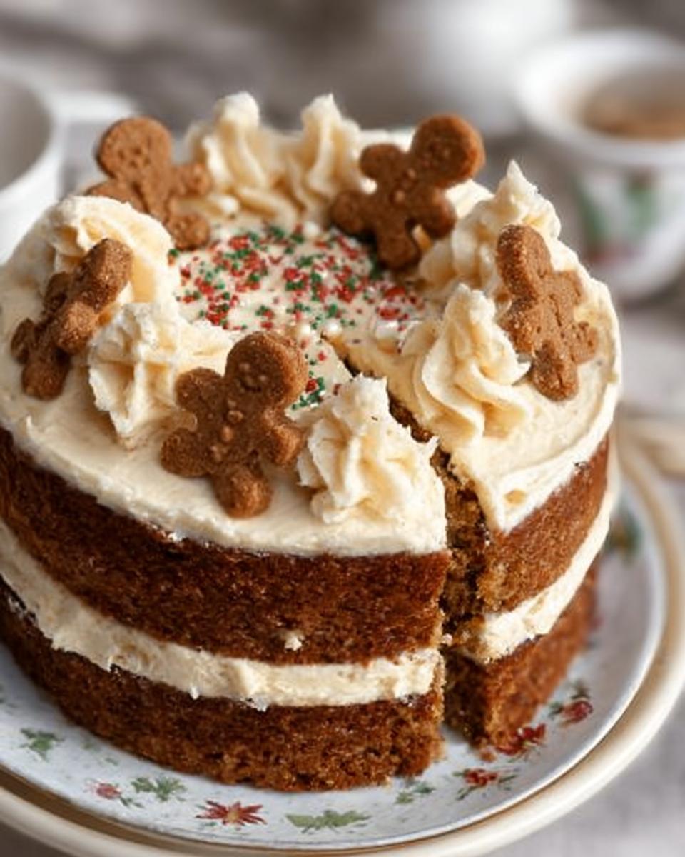 Christmas Gingerbread Cake - detail 3