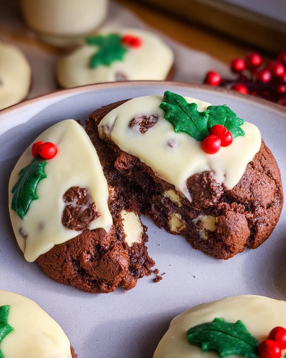 Christmas Pudding Cookies! - detail 2
