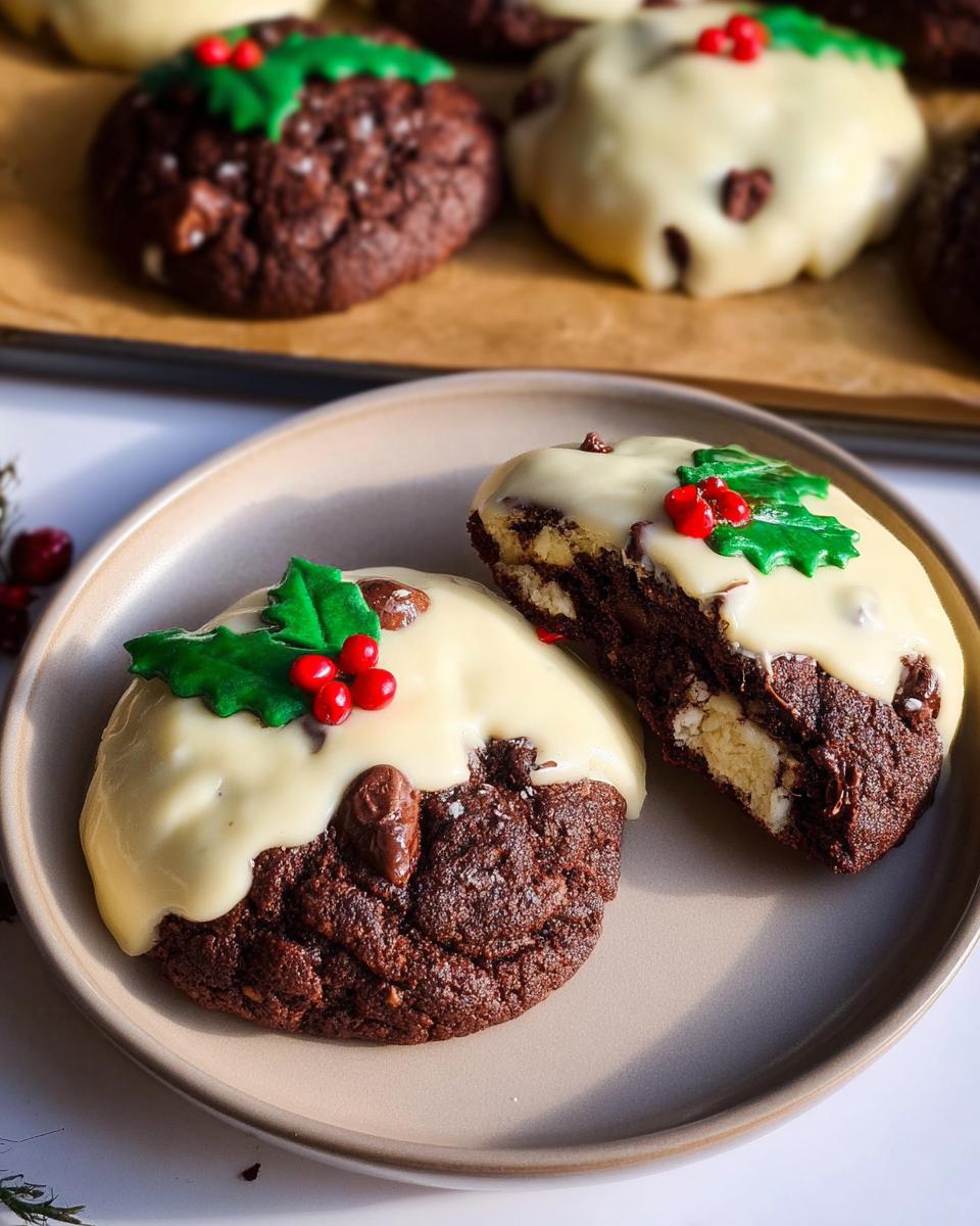 Christmas Pudding Cookies! - detail 3