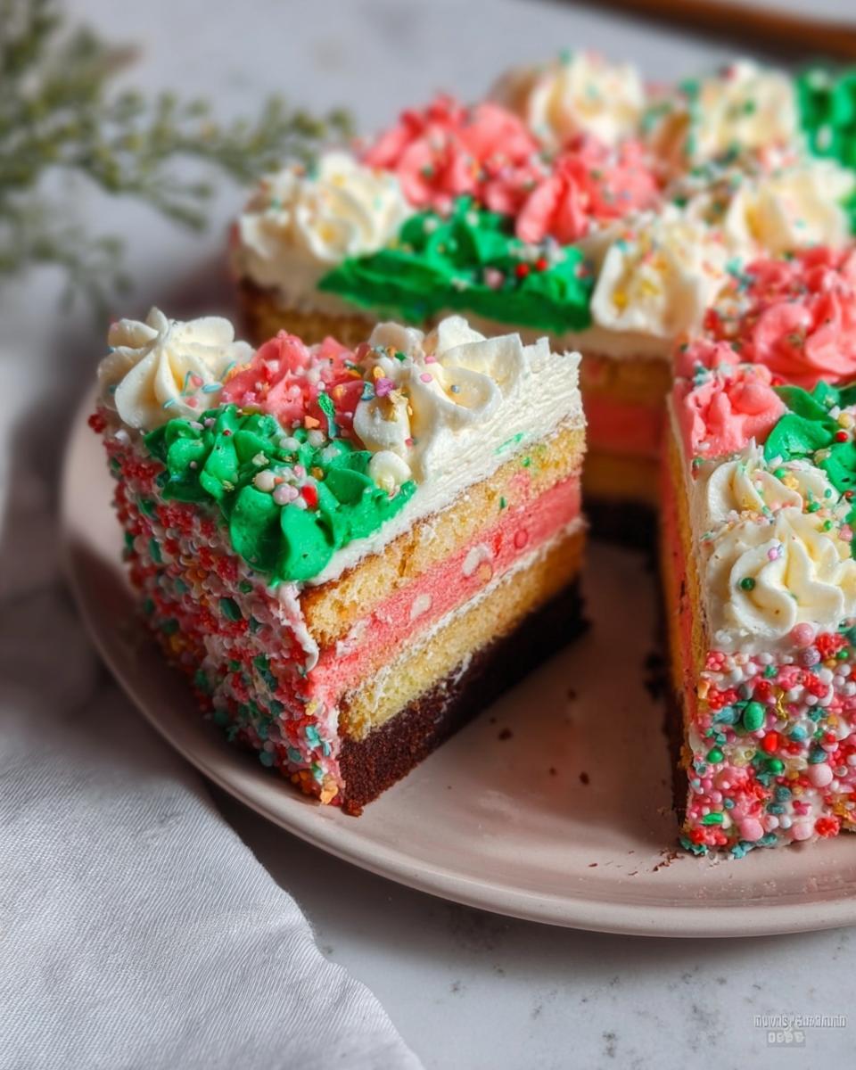 Christmas Traybake Cake - detail 1