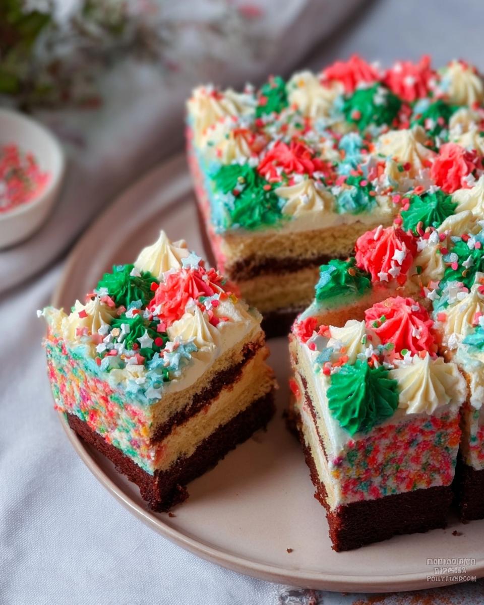 Christmas Traybake Cake - detail 2