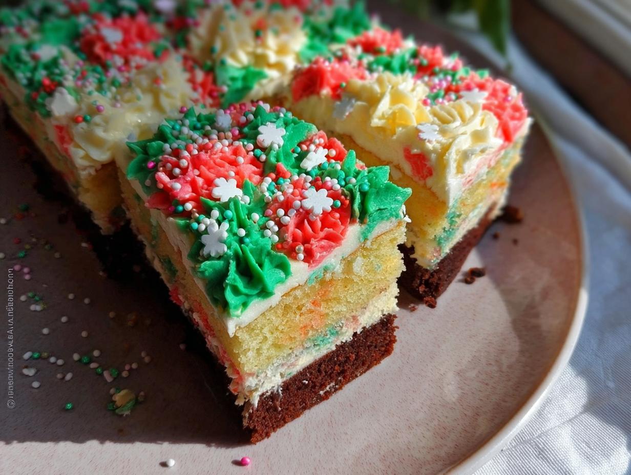 Christmas Traybake Cake