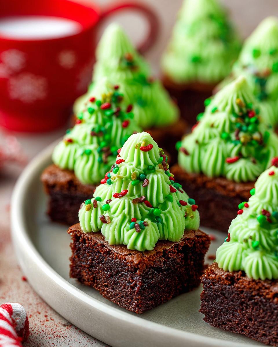 Christmas Tree Brownie Bites - detail 1