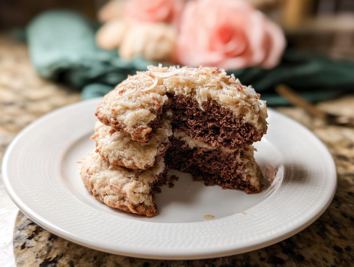 Disgustingly Good Cocoa Chickpea Cookies with Banana