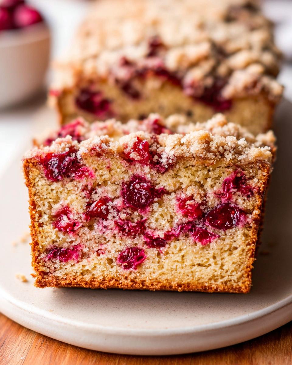 Cranberry Crumble Bread - detail 1