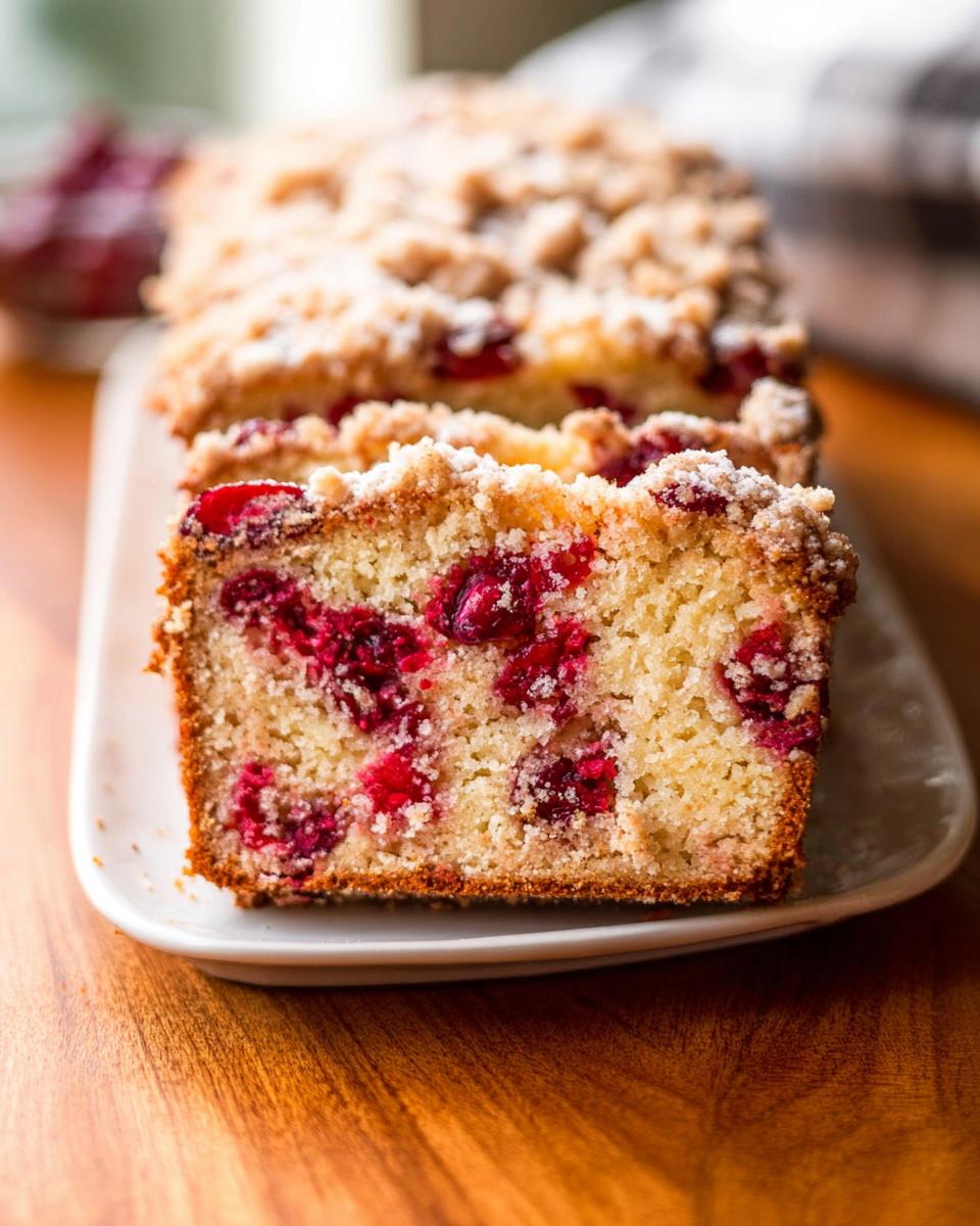 Cranberry Crumble Bread - detail 2