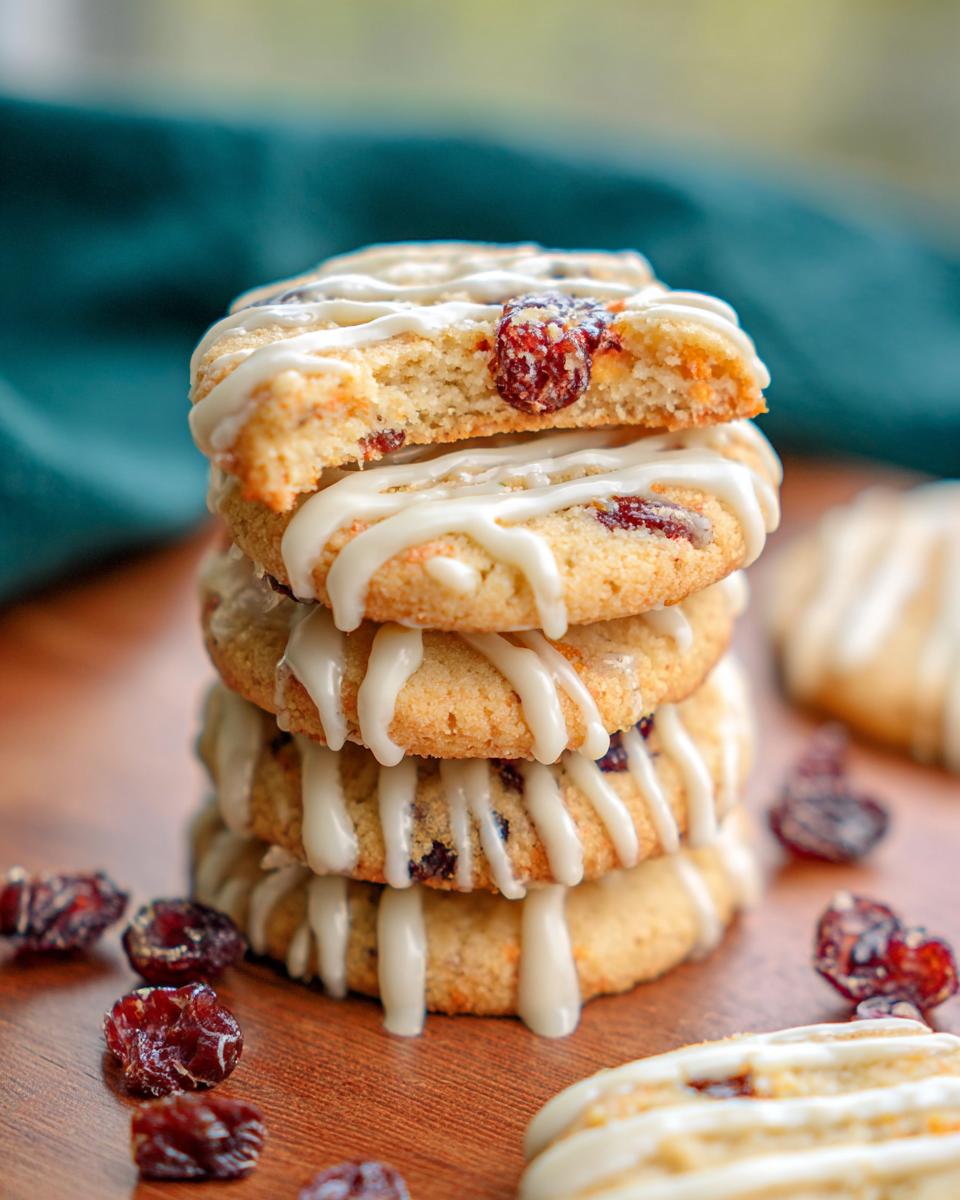 Cranberry Orange Shortbread Cookies - detail 1