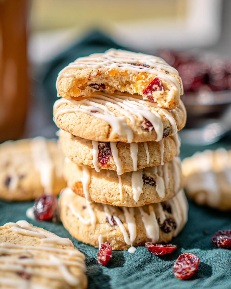 Cranberry Orange Shortbread Cookies - detail 3