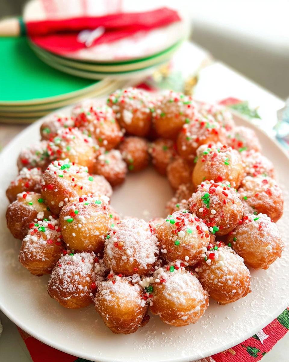 Donut Hole Christmas Wreath - detail 3