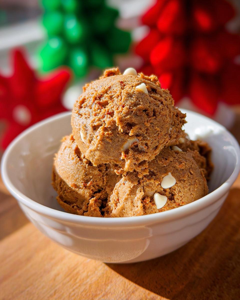 Edible Gingerbread Cookie Dough - detail 1