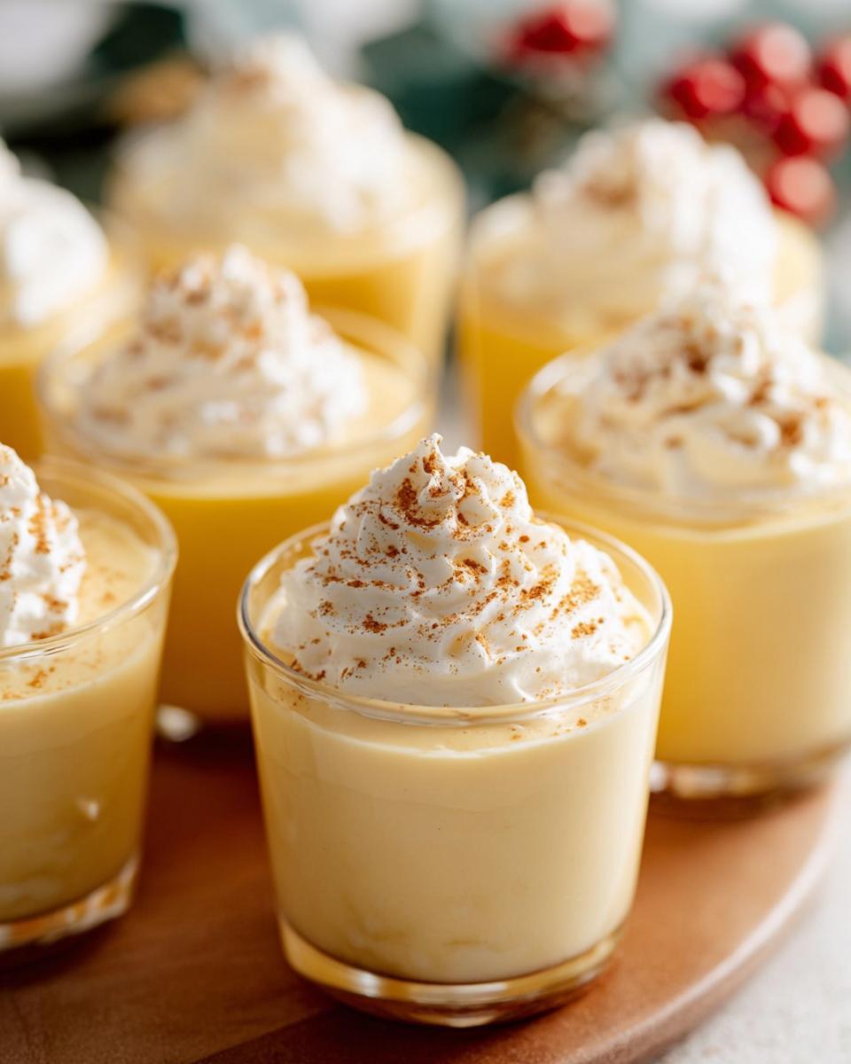 Eggnog Pudding Shots - detail 2
