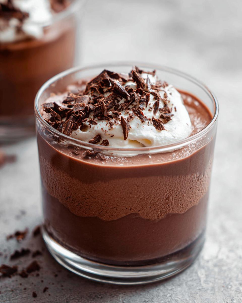 French Chocolate Mousse - Elegant Dessert for Two - detail 2