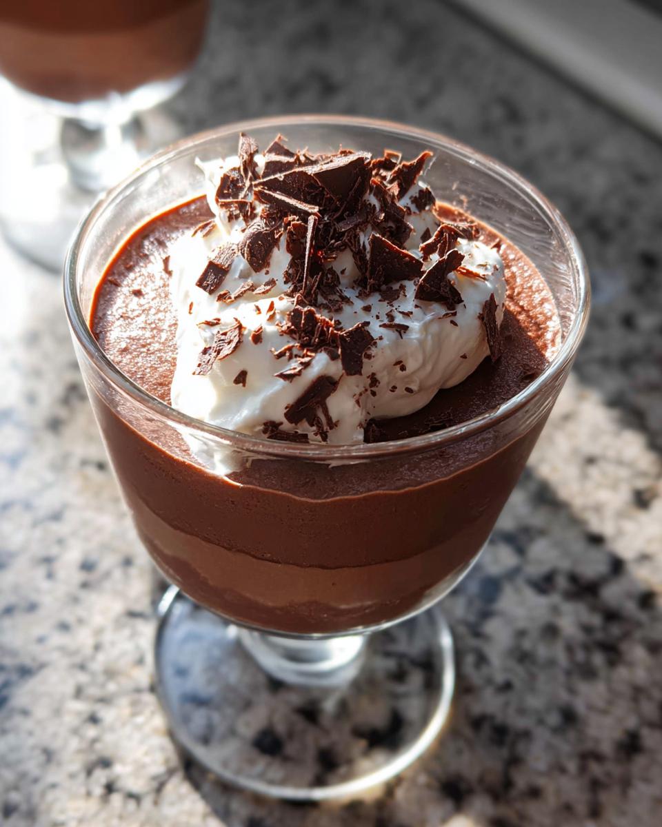 French Chocolate Mousse - Elegant Dessert for Two - detail 3