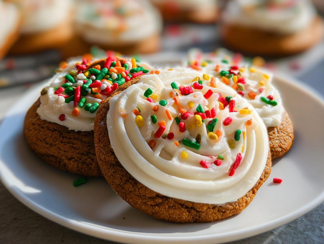 Frosted Big and Chewy Gingerbread Cookies: Ditch the Disasters