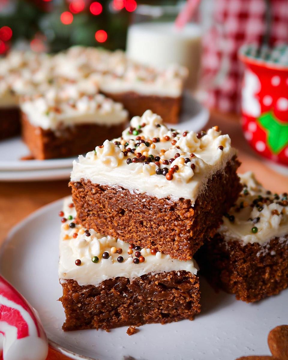 Gingerbread Bars - detail 1