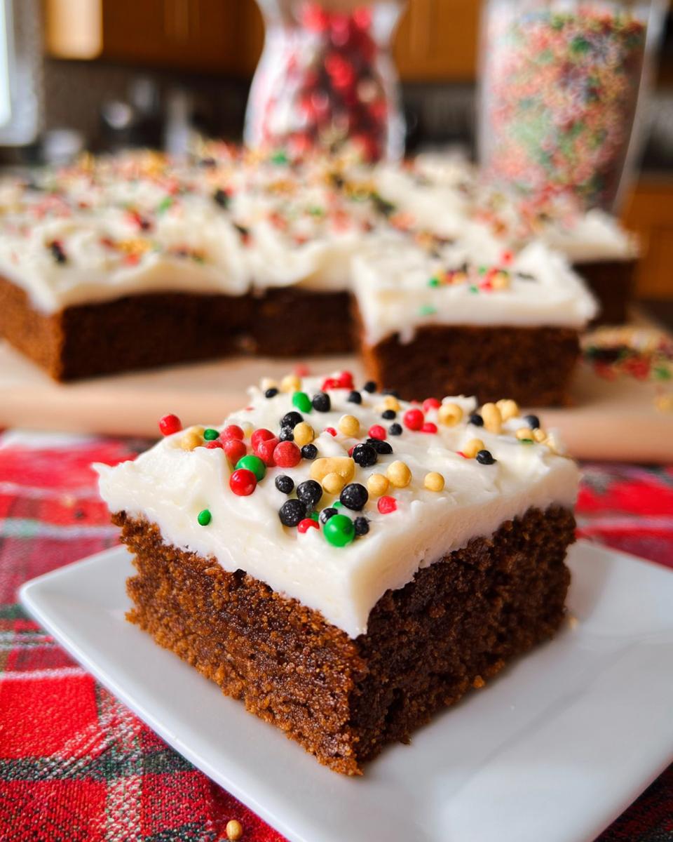 Gingerbread Bars - detail 2