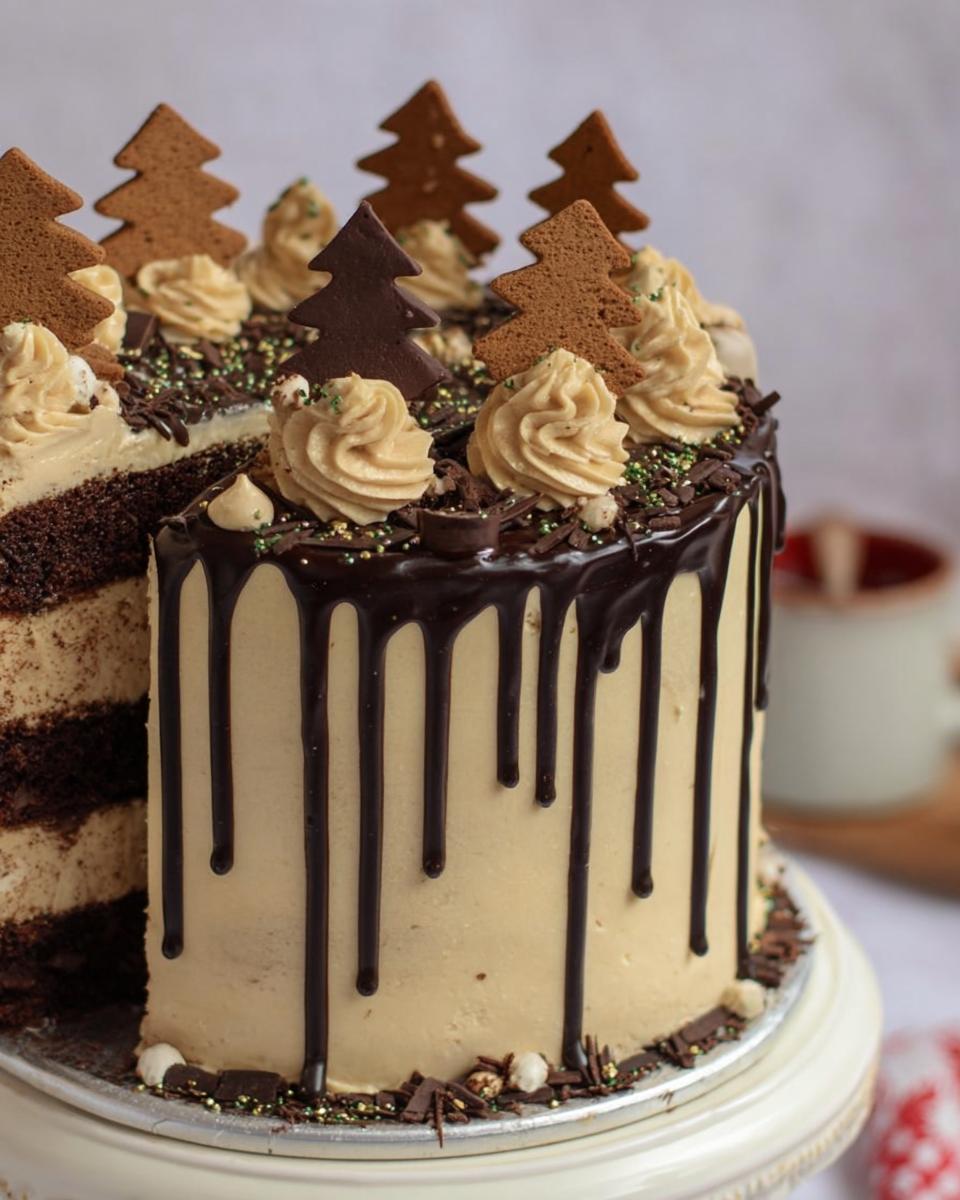 Gingerbread Drip Cake - detail 3