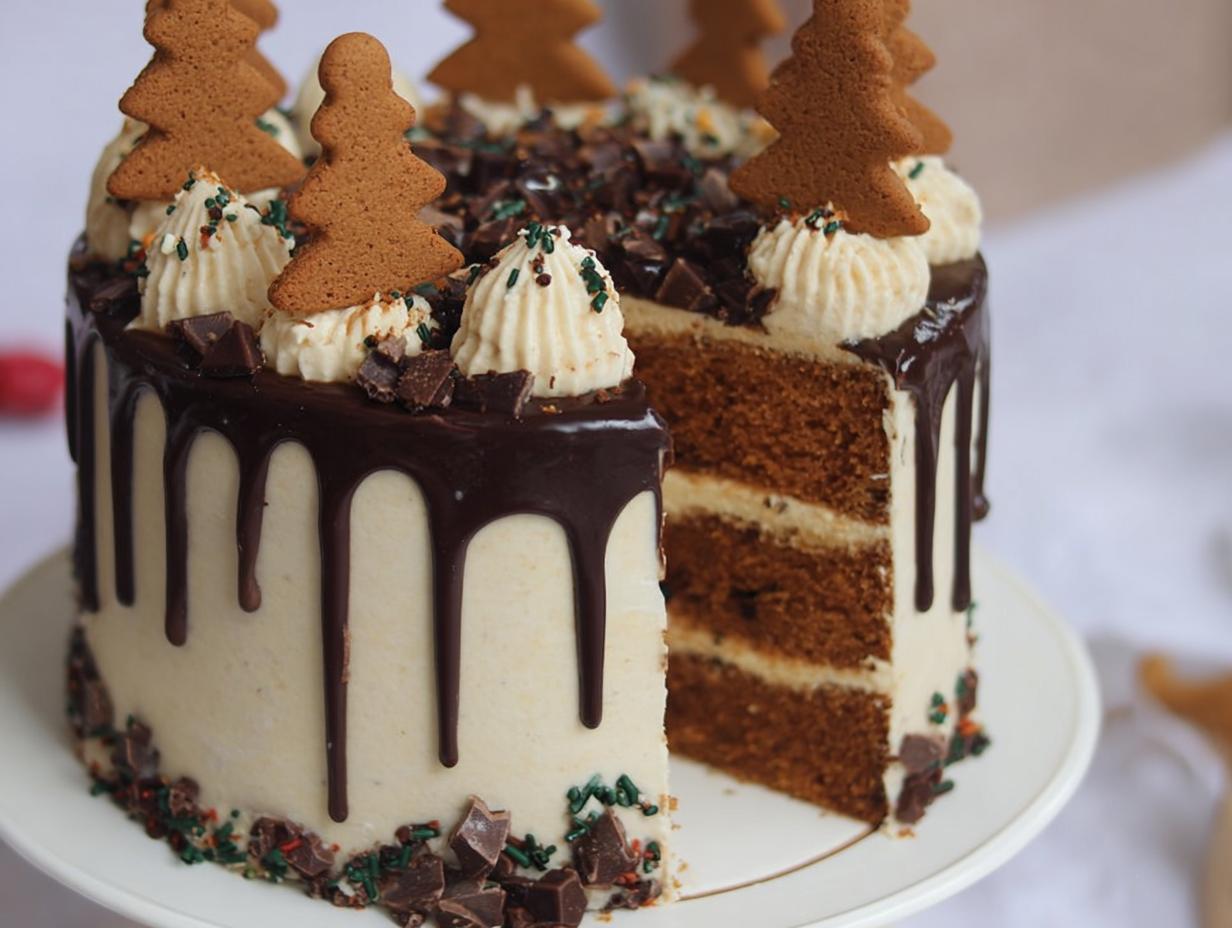 Gingerbread Drip Cake: Shockingly Simple Recipe