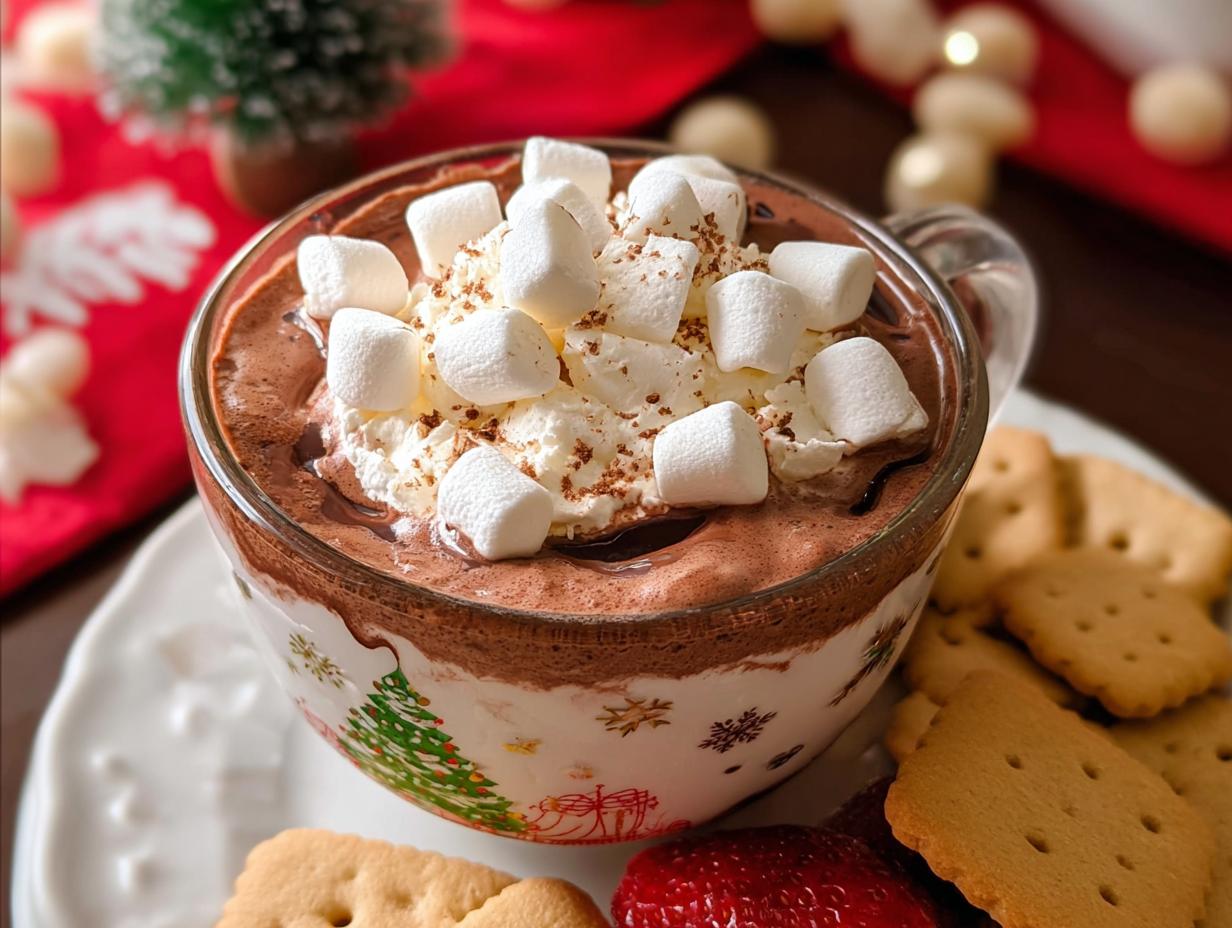 Sinful 4-Ingredient Hot Chocolate Dip Delight