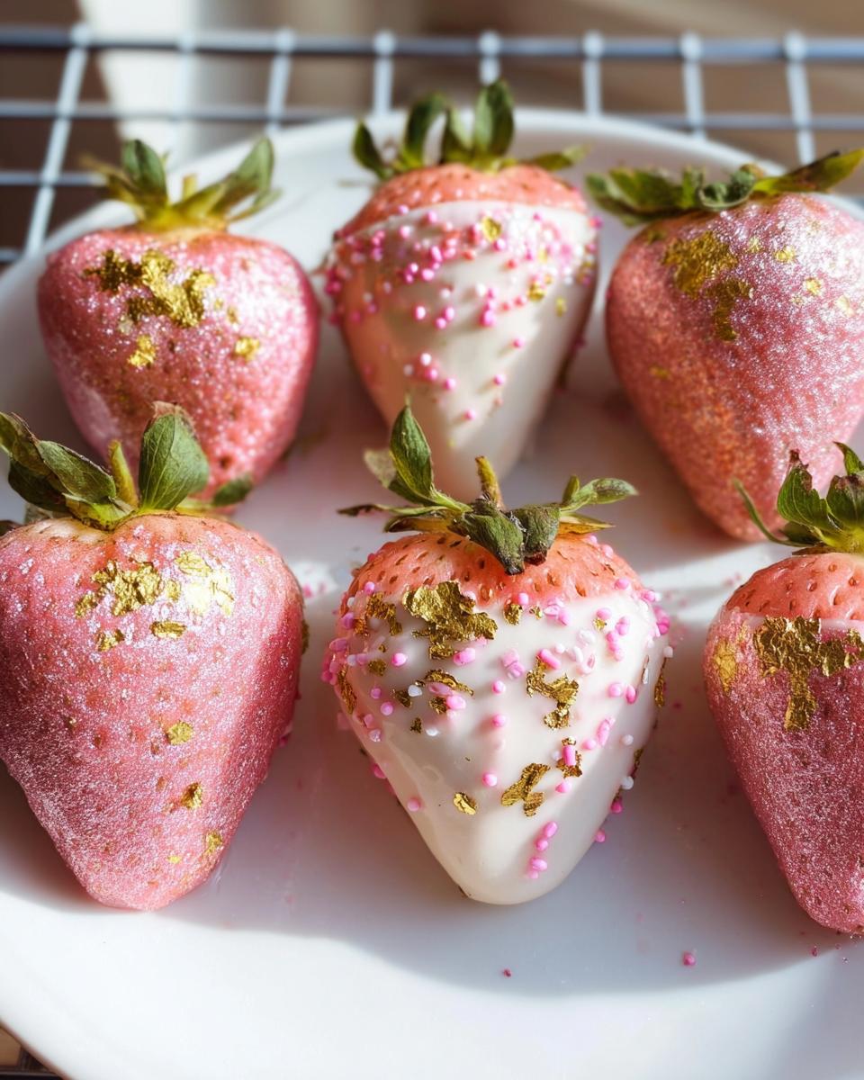 How To Make Rose Gold Strawberries - detail 1