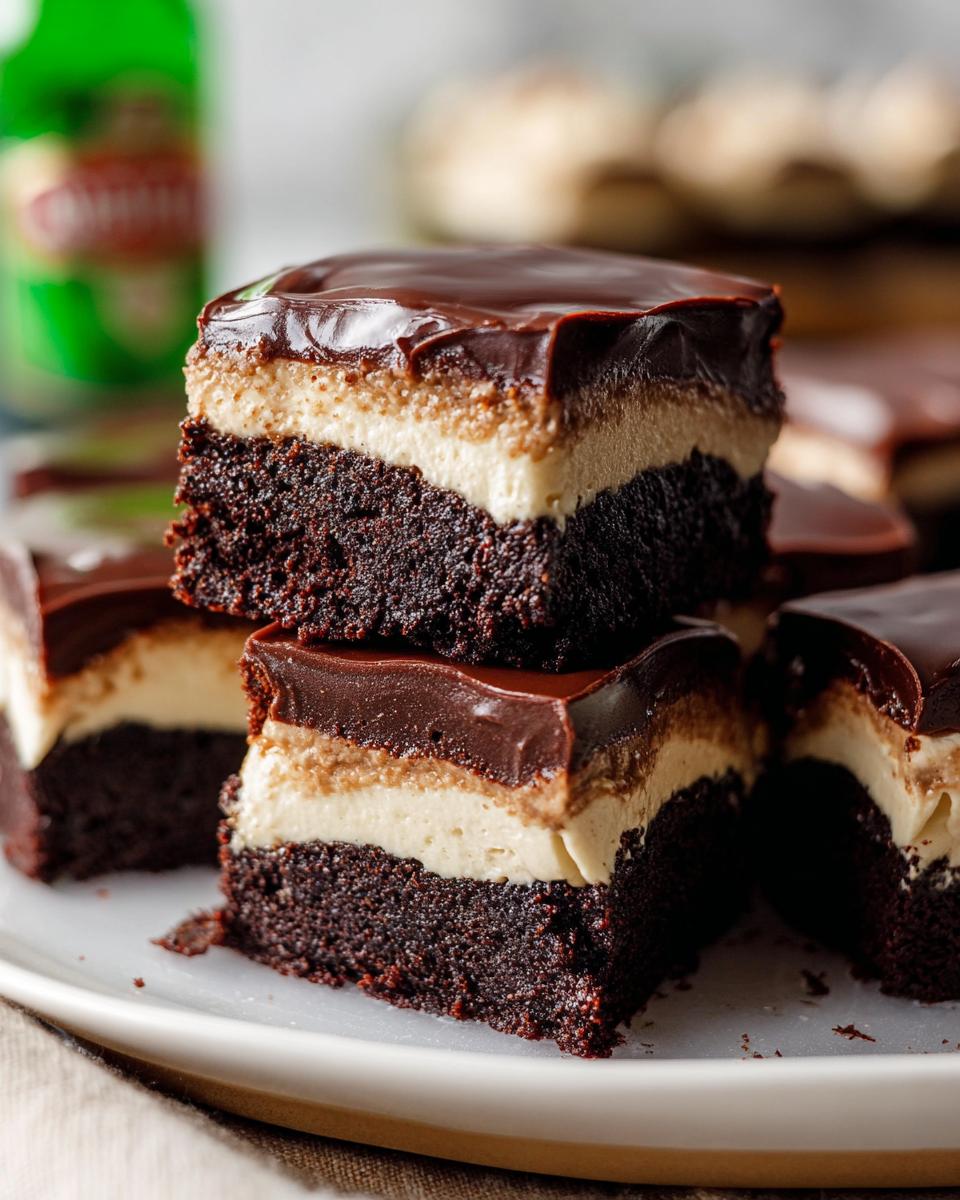 Irish Cream Frosted Brownies - detail 2