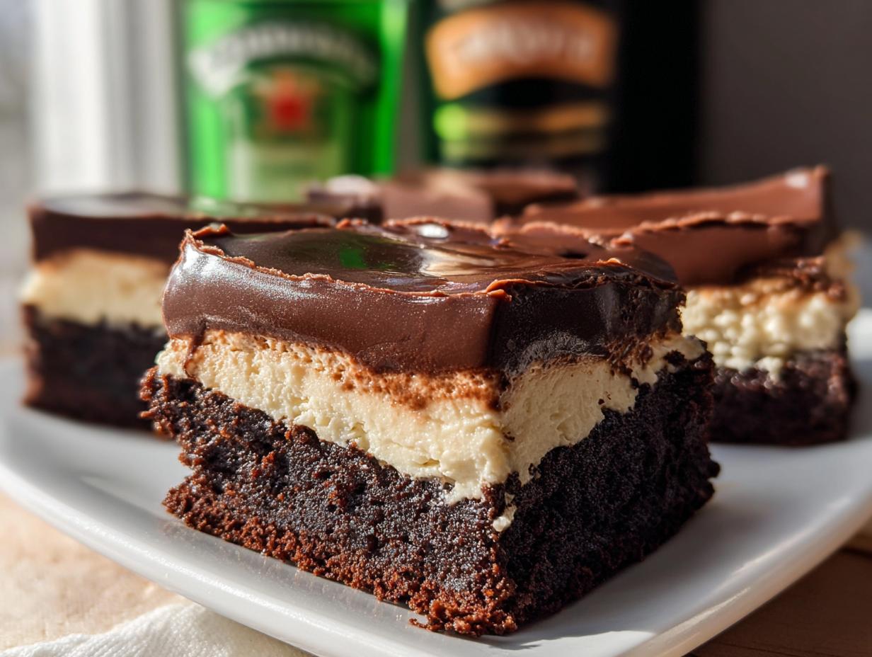 Sinfully Delicious Irish Cream Frosted Brownies in 1 Hour