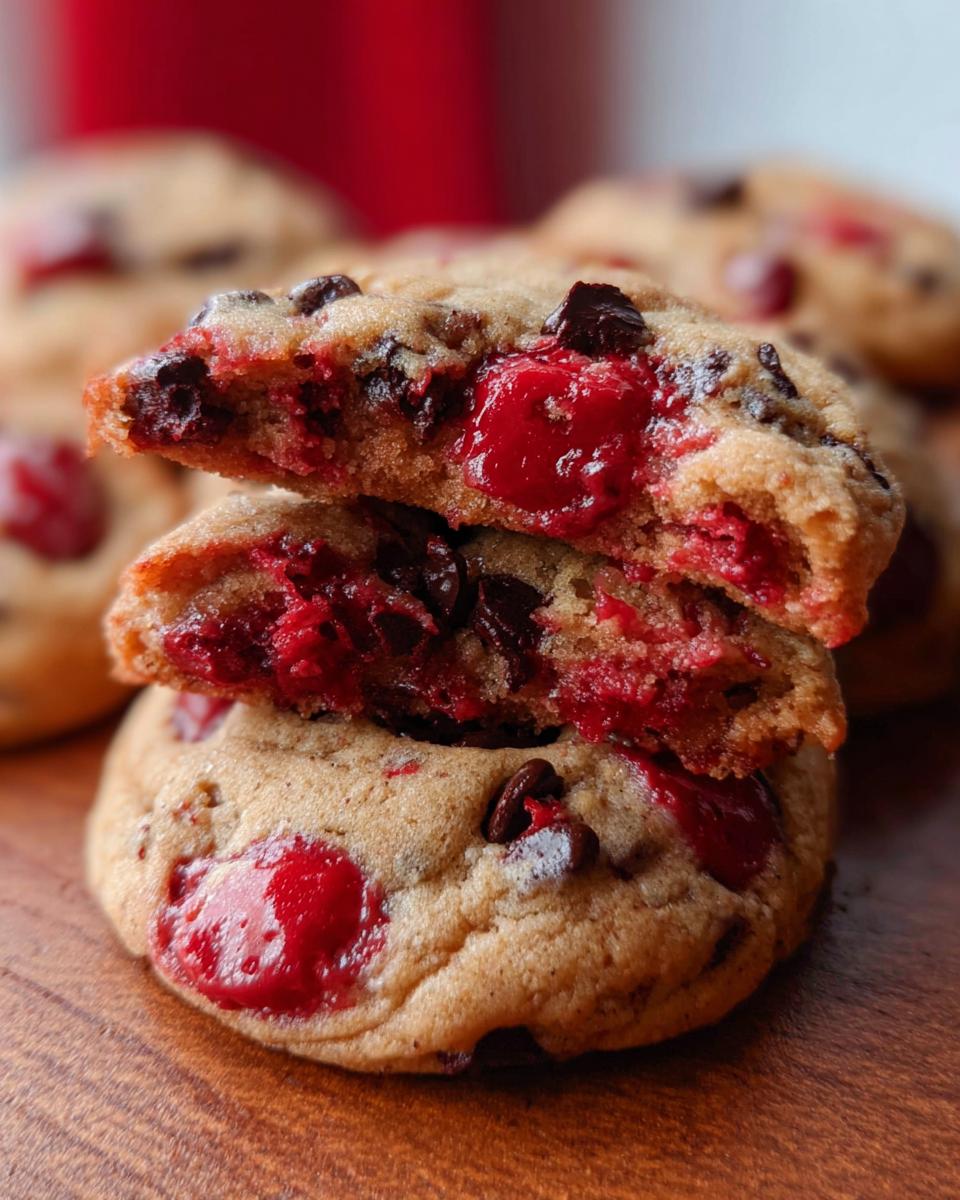 Maraschino Cherry Chocolate Chip Cookies - detail 1