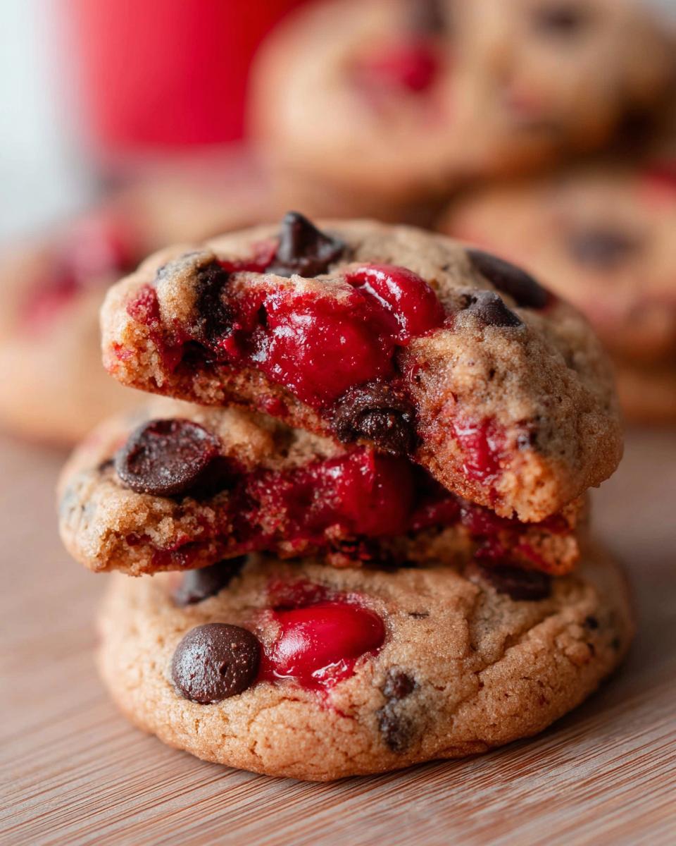 Maraschino Cherry Chocolate Chip Cookies - detail 2