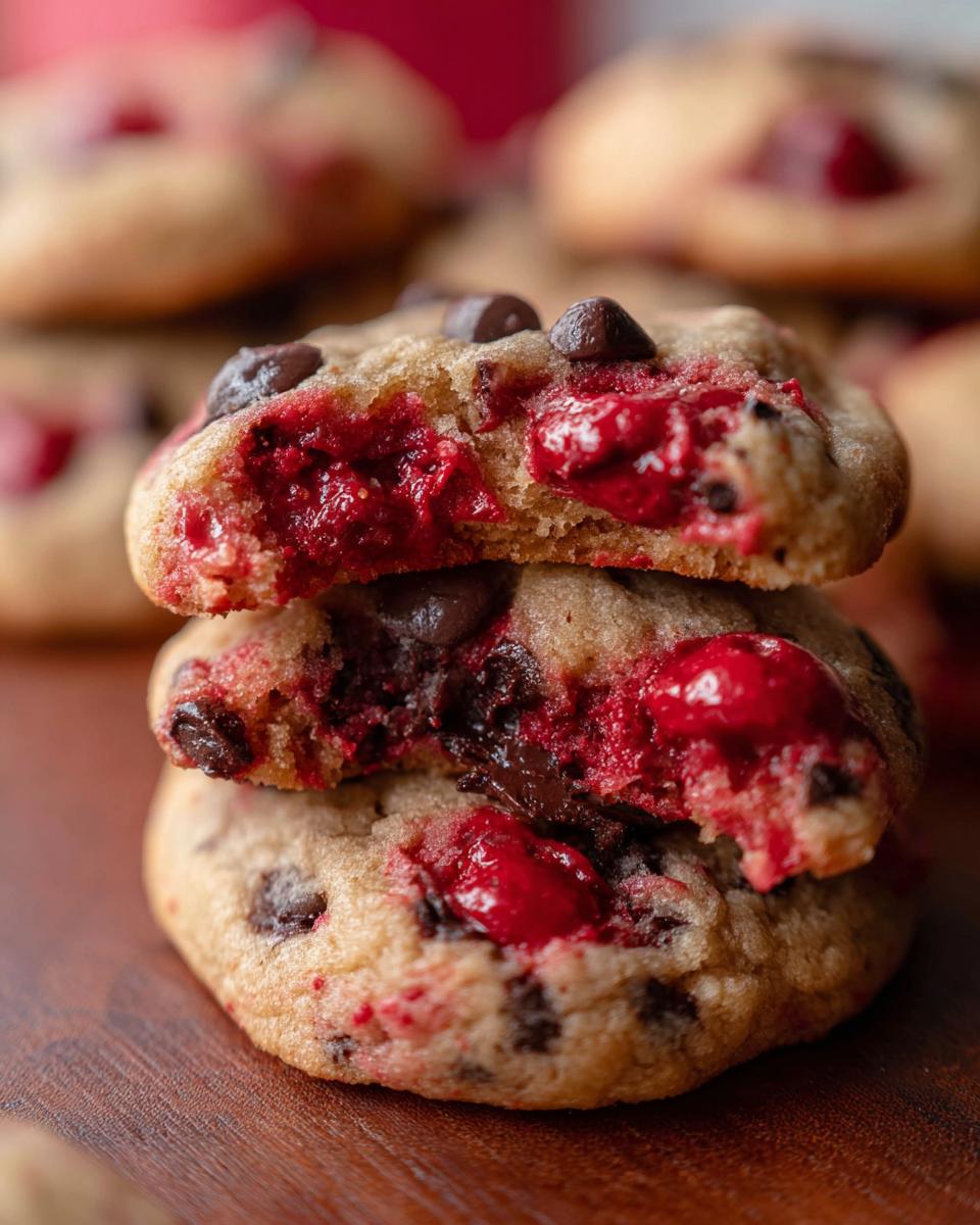 Maraschino Cherry Chocolate Chip Cookies - detail 3