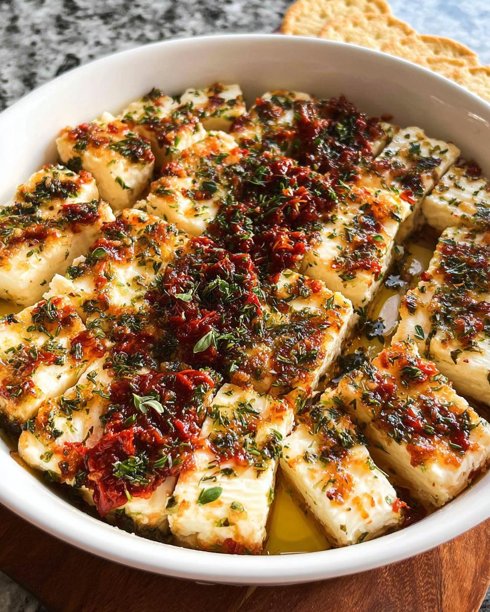 Marinated Cheese Recipe - Elegant Appetizer - detail 1