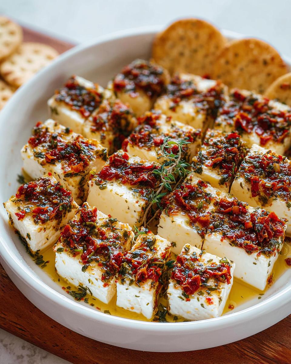 Marinated Cheese Recipe - Elegant Appetizer - detail 3