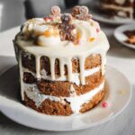 Mini Vanilla Orange Gingerbread Cream Cake