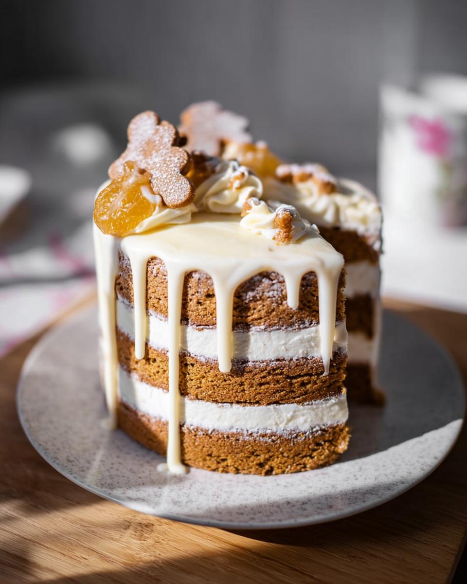 Mini Vanilla Orange Gingerbread Cream Cake - detail 2