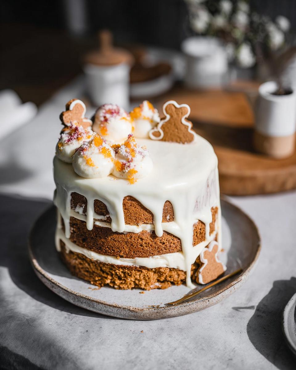 Mini Vanilla Orange Gingerbread Cream Cake - detail 3