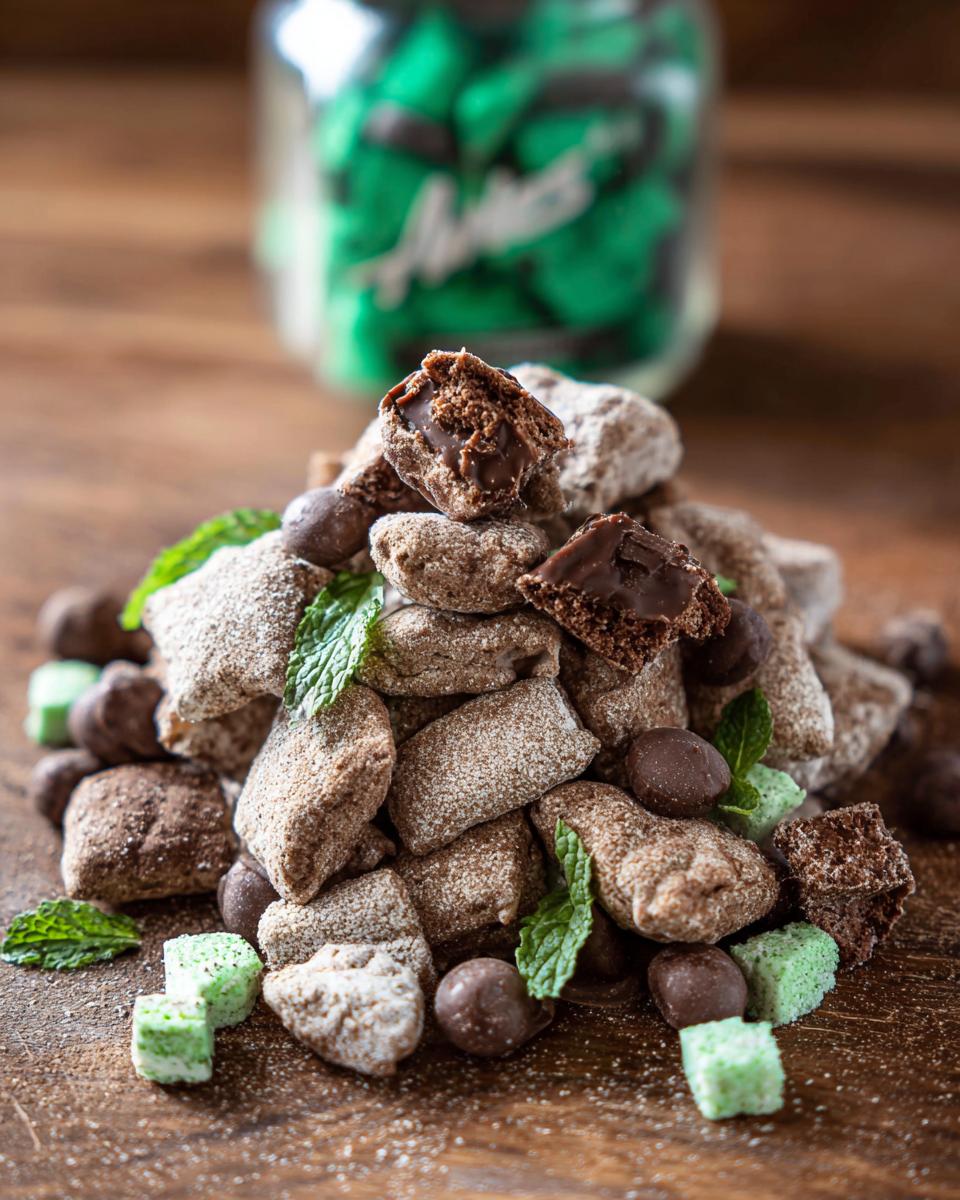 Mint Chocolate Muddy Buddies - detail 3