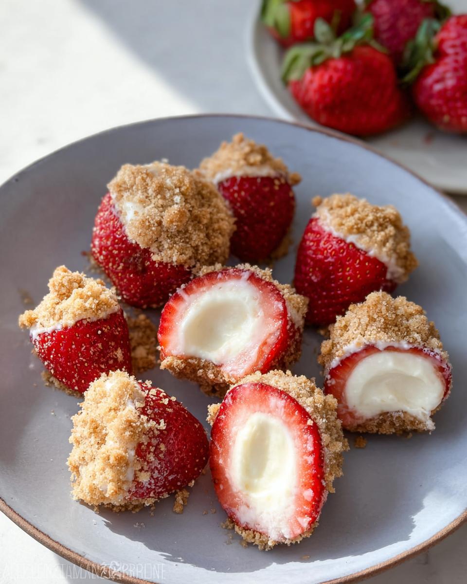No-Bake Strawberry Cheesecake Bites - detail 1