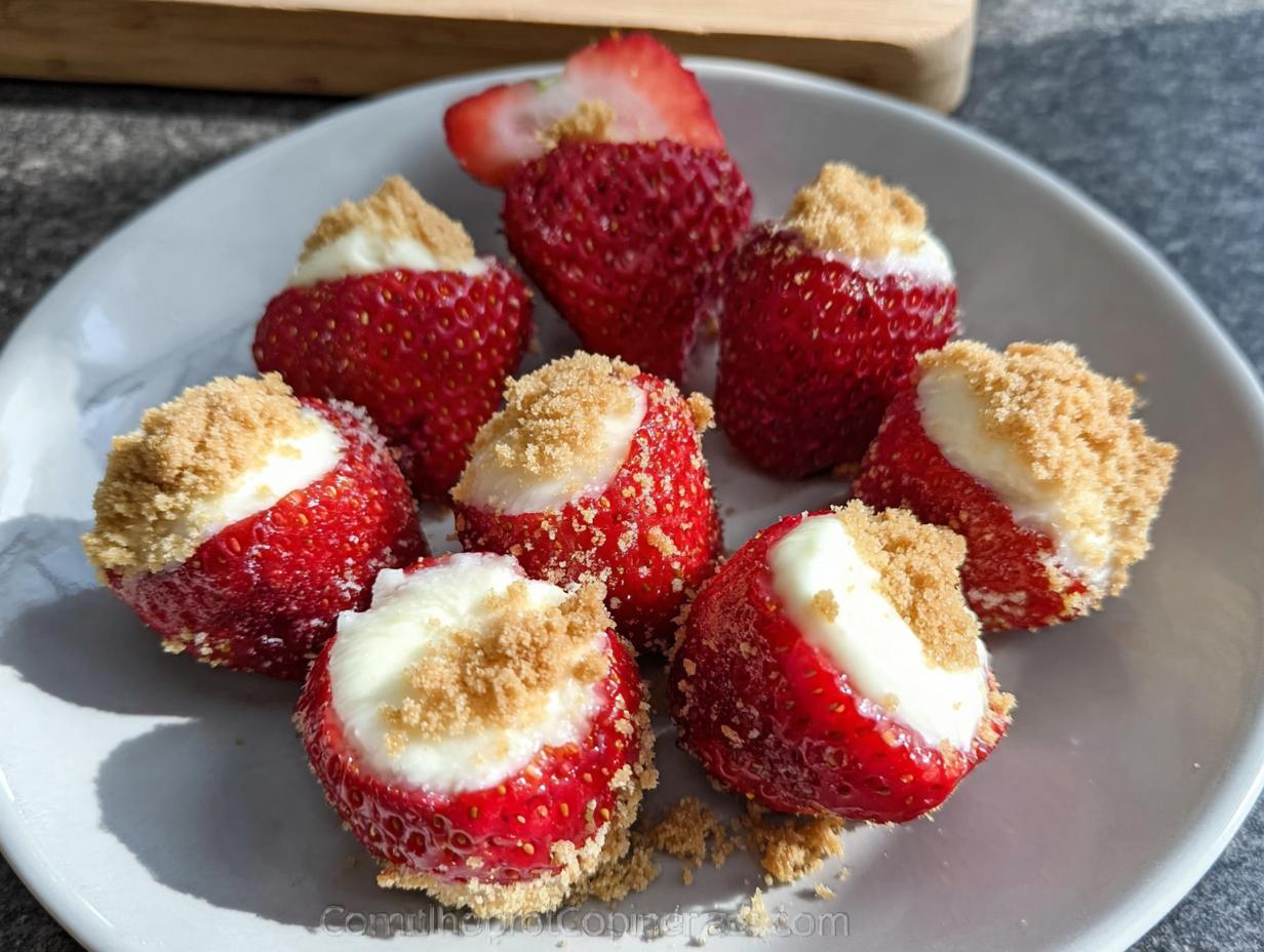 Amazing No-Bake Strawberry Cheesecake Bites in 30 Minutes