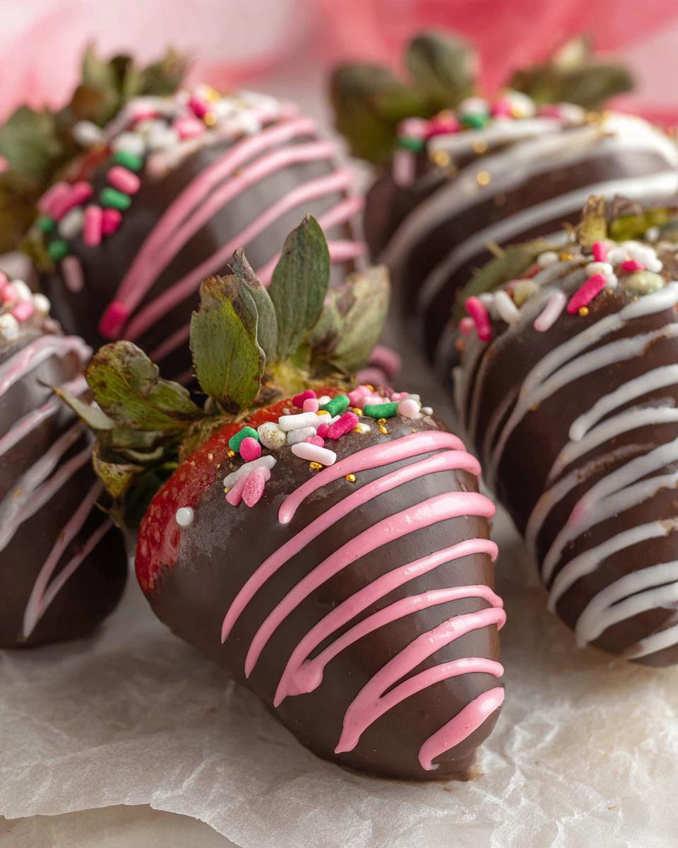 Pink Chocolate Strawberries – Sweet Valentine - detail 3