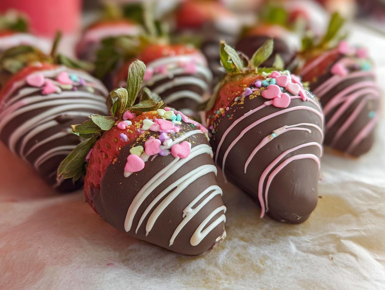 Pink Chocolate Strawberries – Sweet Valentine’s Bad Side