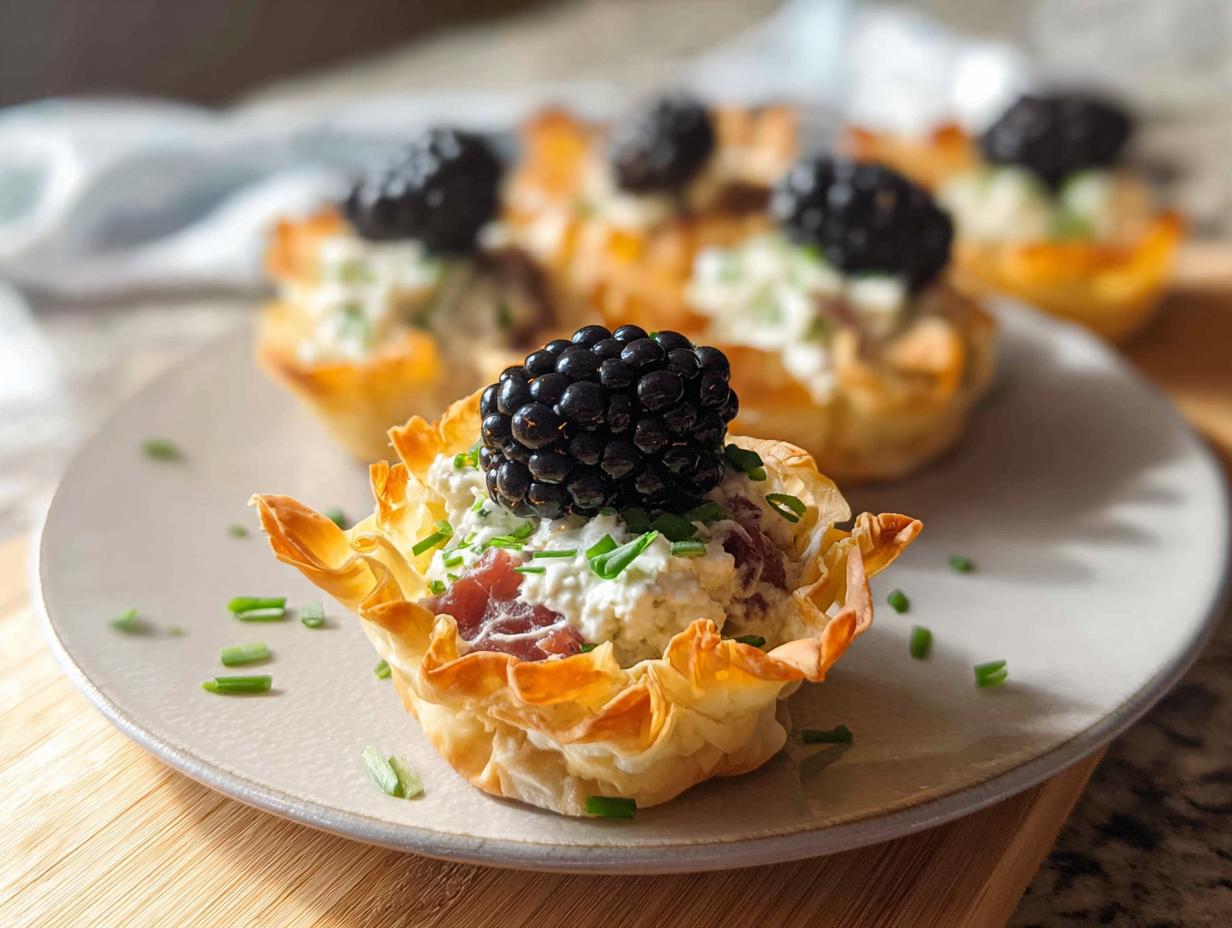 Delicious Prosciutto & Goat Cheese Phyllo Rolls in 25 Mins